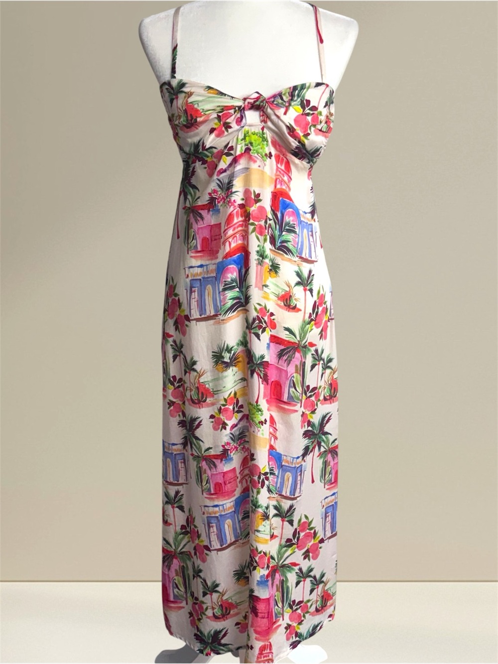 Marine Layer Paloma Halter Maxi Dress Tropical
Palmas Print Size XS - Picture 2 of 10
